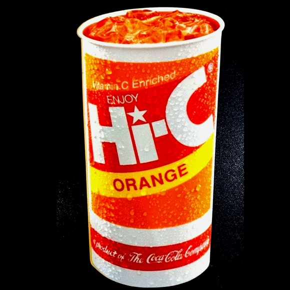 vinyl sticker- 90's Coca-Cola advert for Hi-C orange -8 inch- Stick It Anywhere - Picture 2 of 2